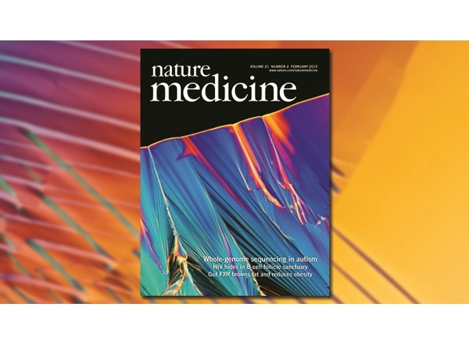 Nature Medicine's cover features beautiful crystallized DNA from Autism Speaks MSSNG project.