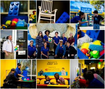 Collage of LegoLand supporting Autism Speaks