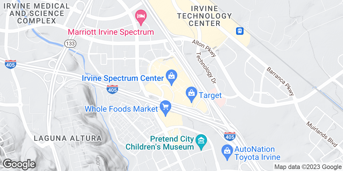 Irvine Spectrum Map