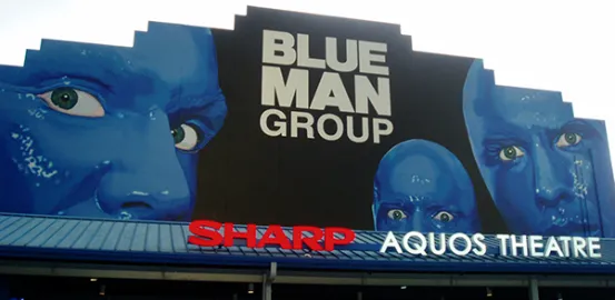Blue Man Group at the Sharp Aquos Theatre