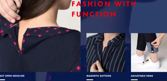 Functional clothing created by Tommy Hilfiger for people with special needs