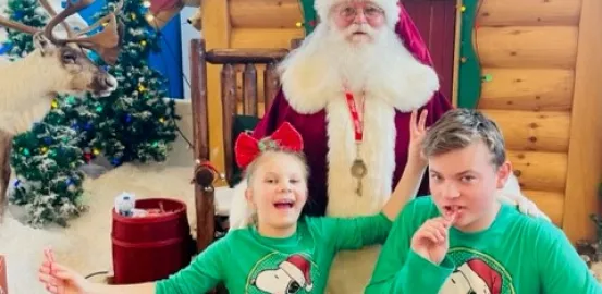 Hurley kids with autism-friendly Santa