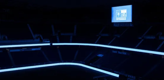 New York Red Bulls Arena as they Light It Up Blue for World Autism Month
