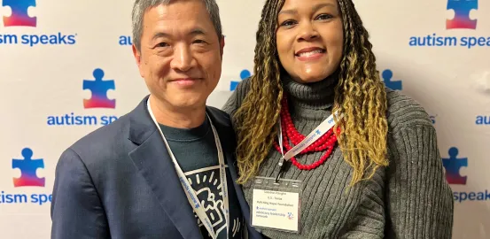 Andy Shih, Chief Science Officer at Autism Speaks, and Sabrina Vaughn, Founder of the Hatching Hope Foundation