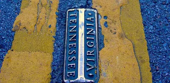 state line between Tennessee and Virginia