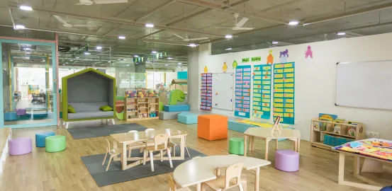 Colorful classroom for young children
