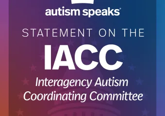 Autism Speaks statement on the IACC