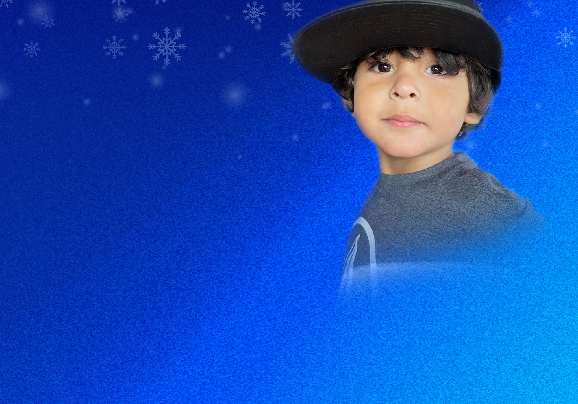 Young boy holiday theme