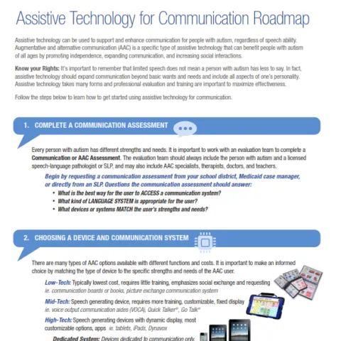 Photo of Assistive Technology for Communication Roadmap