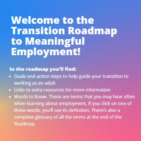 Transition Roadmap to Meaningful Employment