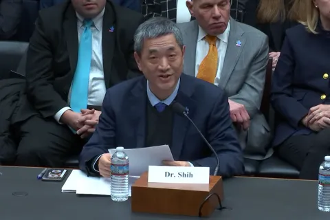 Andy Shih speaking at witness panel 