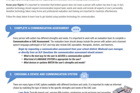 Photo of Assistive Technology for Communication Roadmap