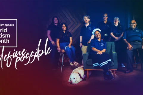 Autism Speaks World Autism Month logo with the 2026 Champions of Change