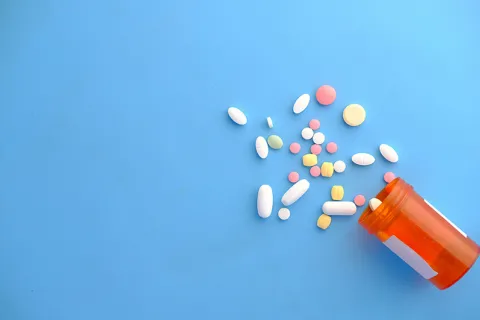 Close up of pills