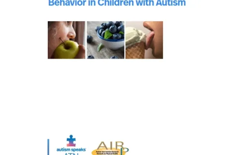Cover of the ATN/AIR-P guide on autism-related feeding issues