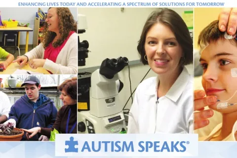 Autism researchers and study participants 