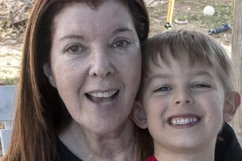 Jackie Bielinski and her grandson Maxwell