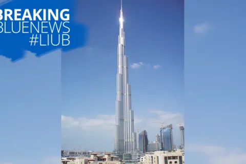 The Burj Khalifa as they Light It Up Blue on April 2
