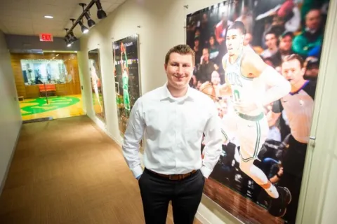 Tyler Marcotte, Member Experience Executive for the Boston Celtics