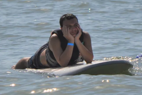 Zachary Chafos, surfing