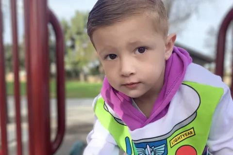 Image of child associated with a diagnosis