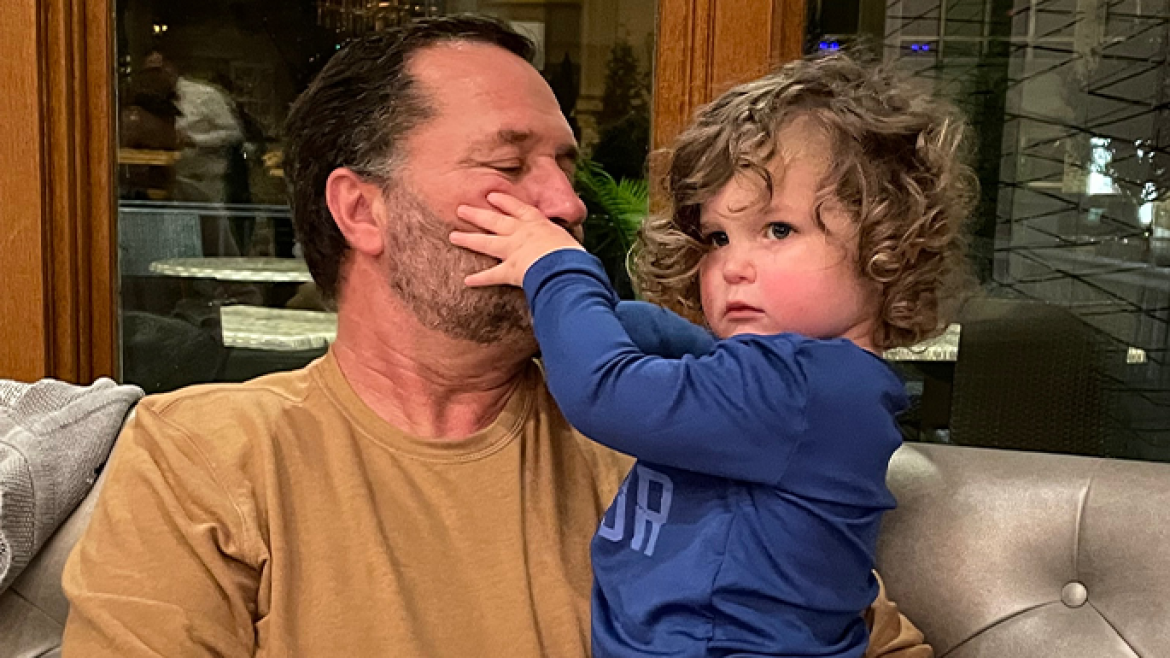 Dave and his grandson, Hudson