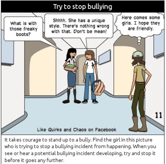 try to stop bullying