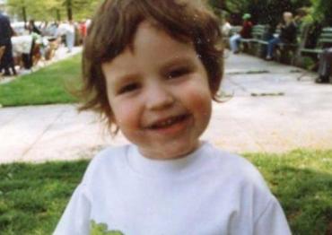 Kerry Magro as a toddler