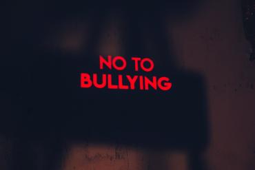 'no to bullying' painted on a wall