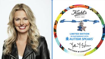 Blue bracelet from a Kiehl's and Autism Speaks partnership