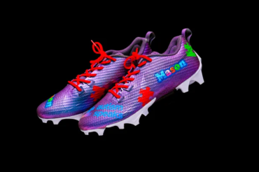 Daniel Thomas' cleats for Autism Speaks My Cause. My Cleats.