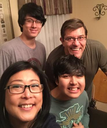 Gary D, his wife Mona and their sons