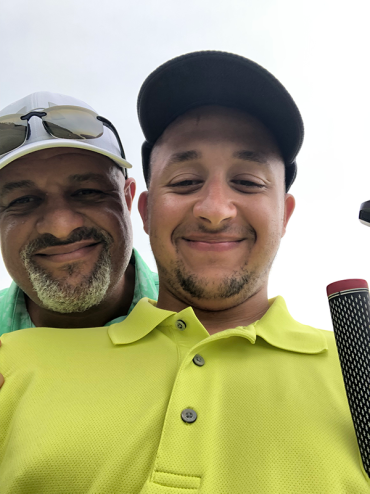 Jordan at a golf event