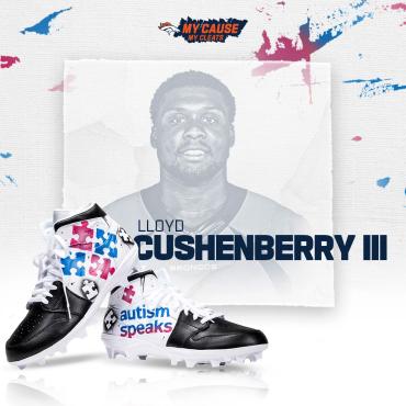Lloyd Cushenberry III Denver Broncos My Cause My Cleats
