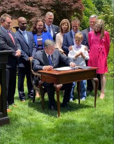 North Carolina bill signing with Governor