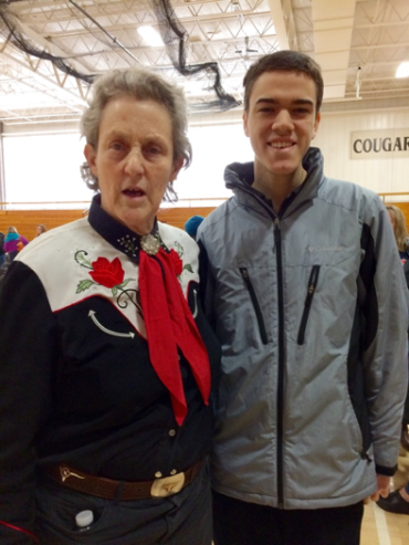Reece Arnold and Temple Grandin
