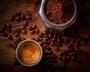 Coffee and grounds photo by Janko Ferlič on Unsplash
