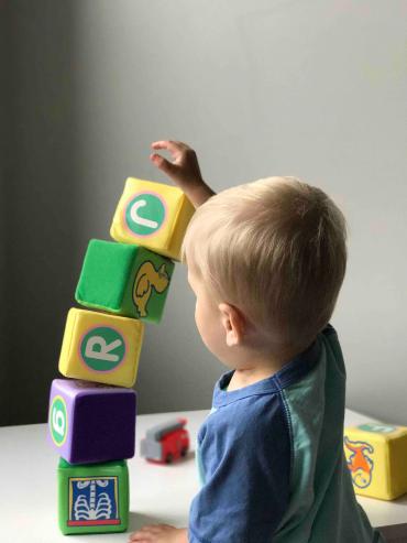 toddler playing with blocks, what is respite care
