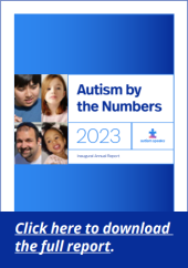 Screenshot of Autism by the Numbers Annual Report with a link to download the full report
